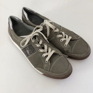 ara Rickie Nubuck Leather Sneakers